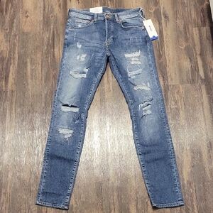 H&M Men's Ripped Denim Skinny Jeans